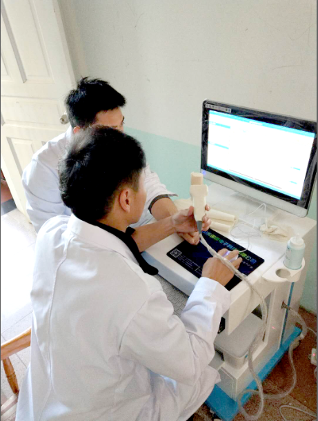 骨密度检测仪被昆明晋民医院采购添补了当地县医院骨密度检验的一片空白